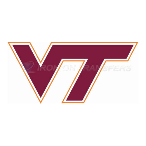 Virginia Tech Hokies Logo T-shirts Iron On Transfers N6863 - Click Image to Close